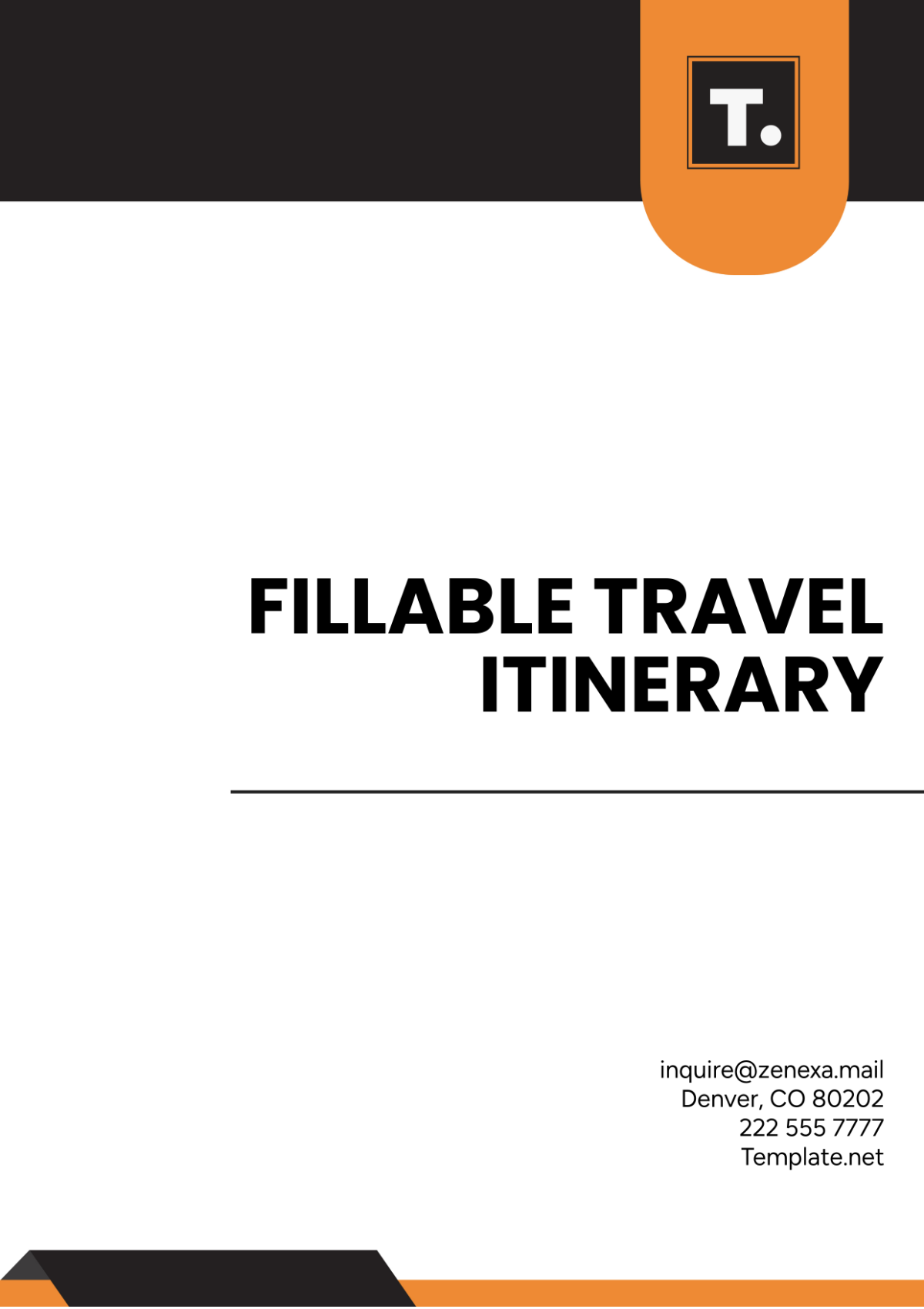 Fillable Travel Itinerary Template - Edit Online & Download