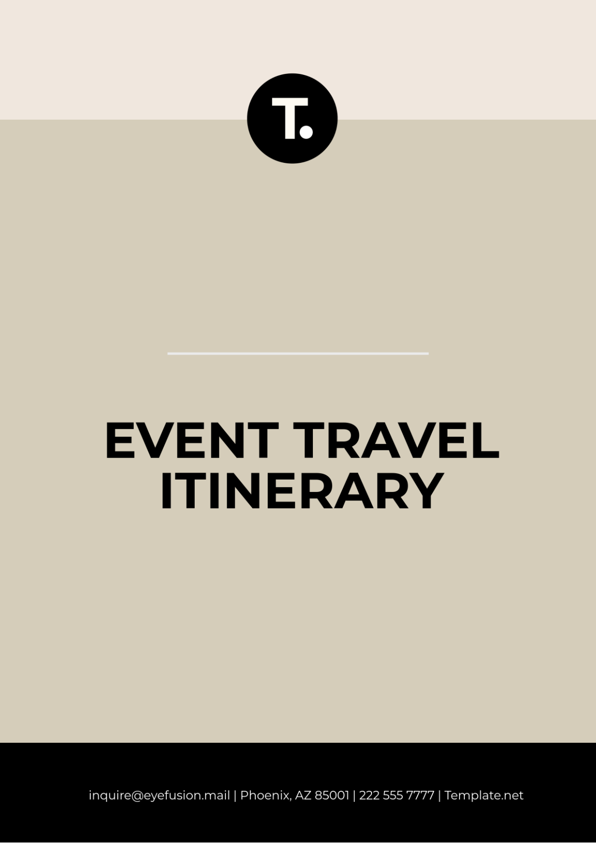 Event Travel Itinerary Template - Edit Online & Download