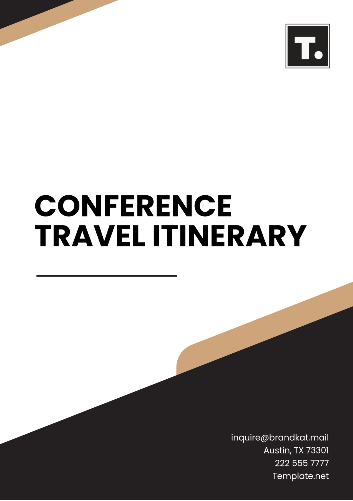 Conference Travel Itinerary Template - Edit Online & Download