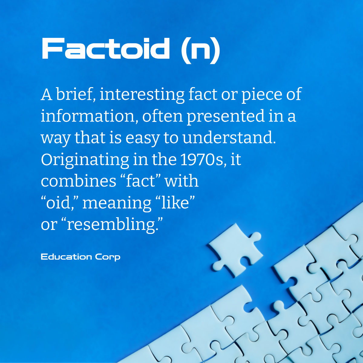 Factoid Definition