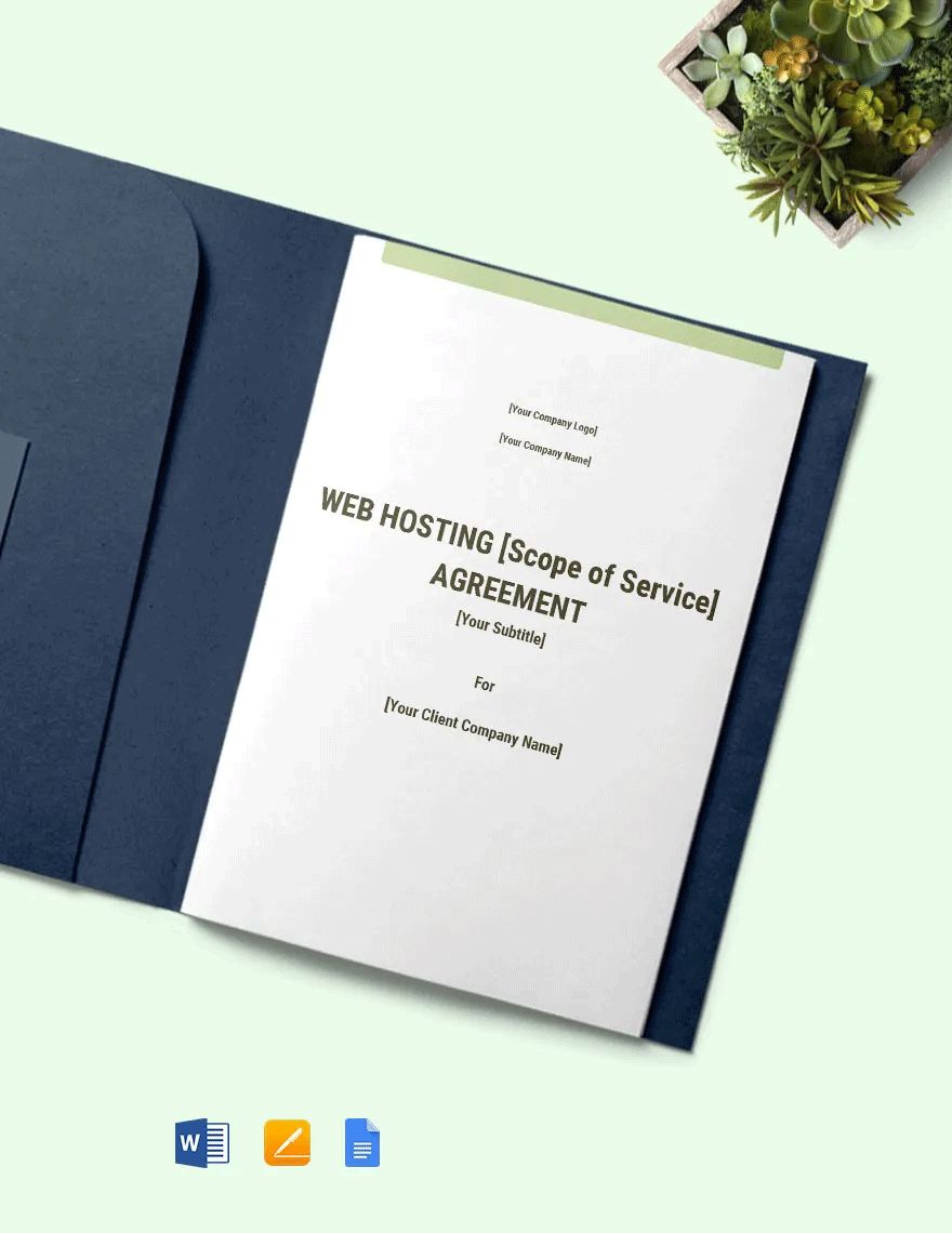 Sample Web Development and Hosting Agreement Template