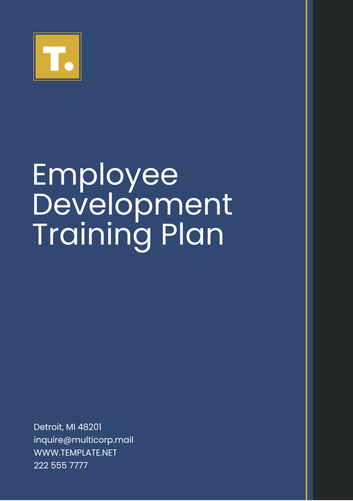 Employee Development Training Plan Template - Edit Online & Download