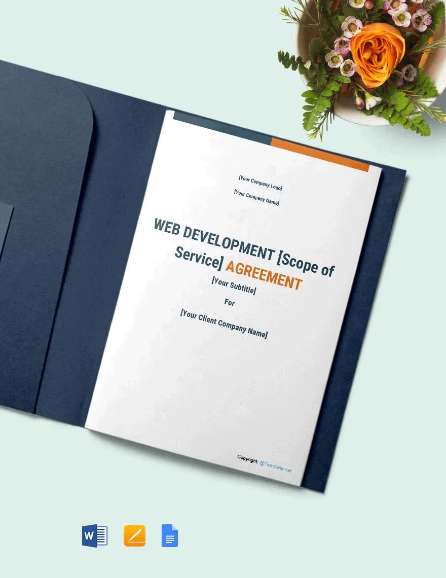 Sample Web Development Agreement Template