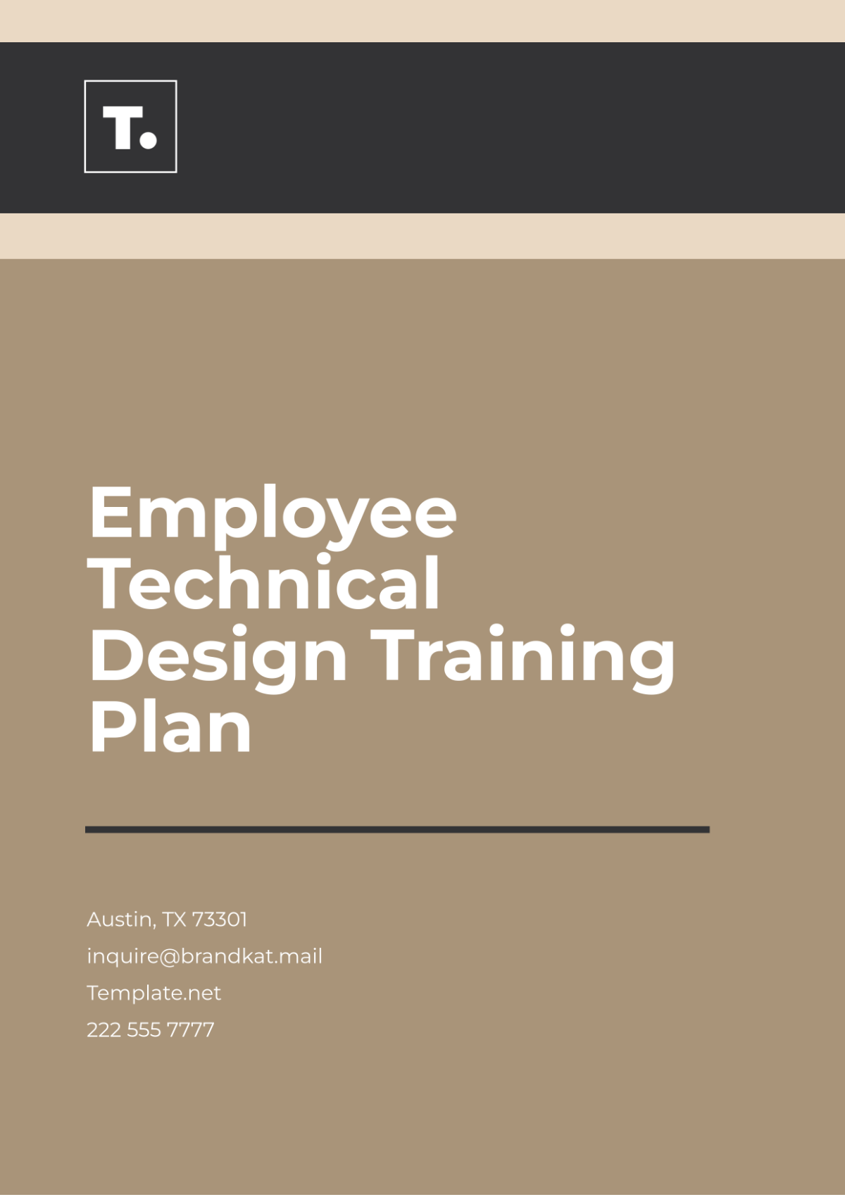 Employee Technical Design Training Plan Template - Edit Online & Download