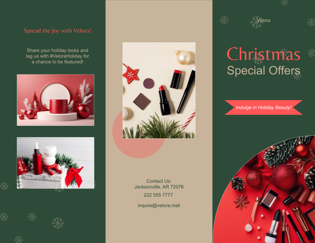 Christmas Special Offers Brochure Template - Edit Online & Download