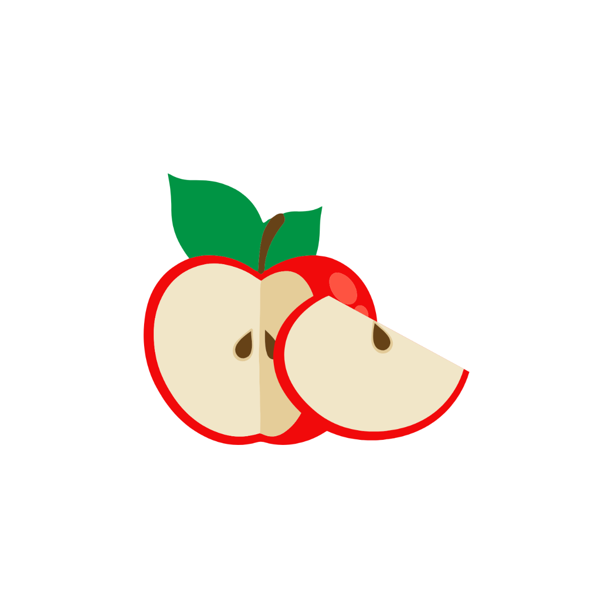 Apple Slice Clipart - Edit Online | Template.net