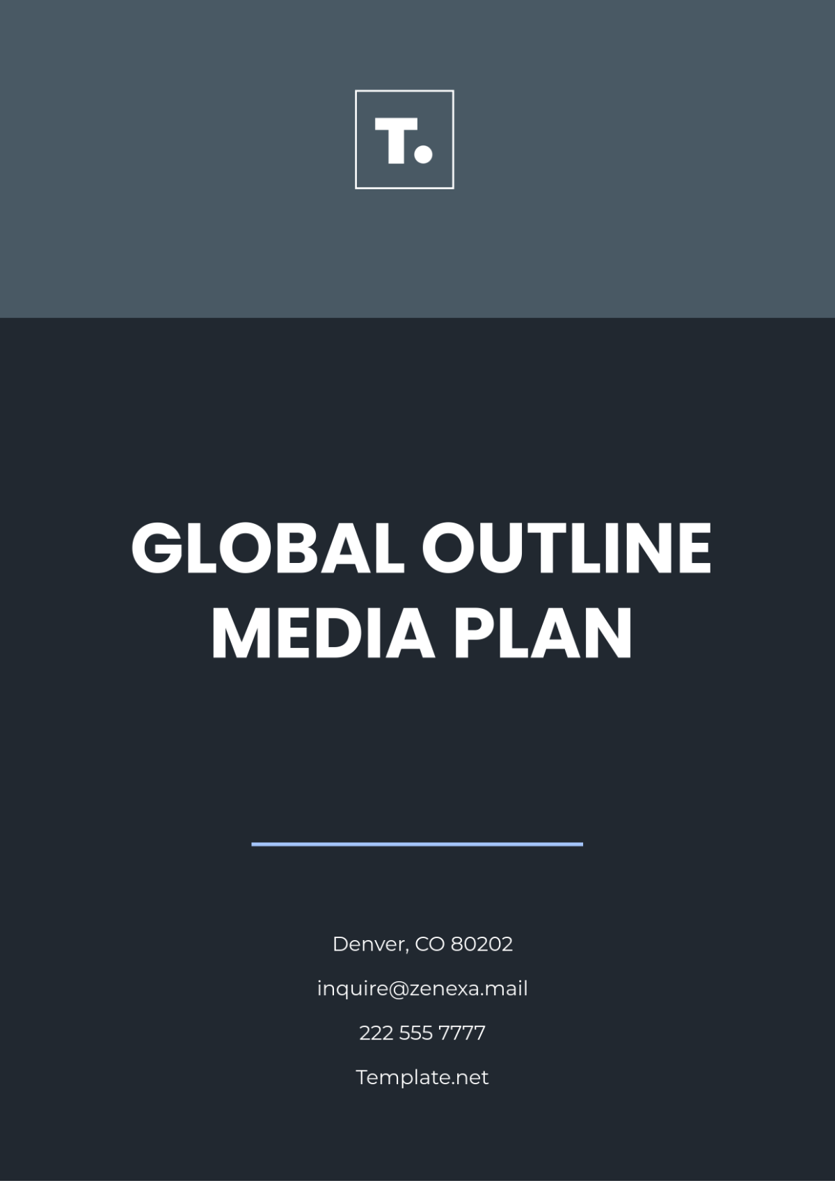 Global Outline Media Plan Template