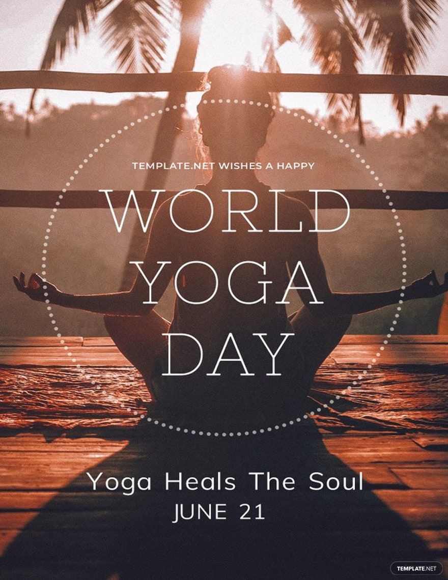 Free International Yoga Day Template
