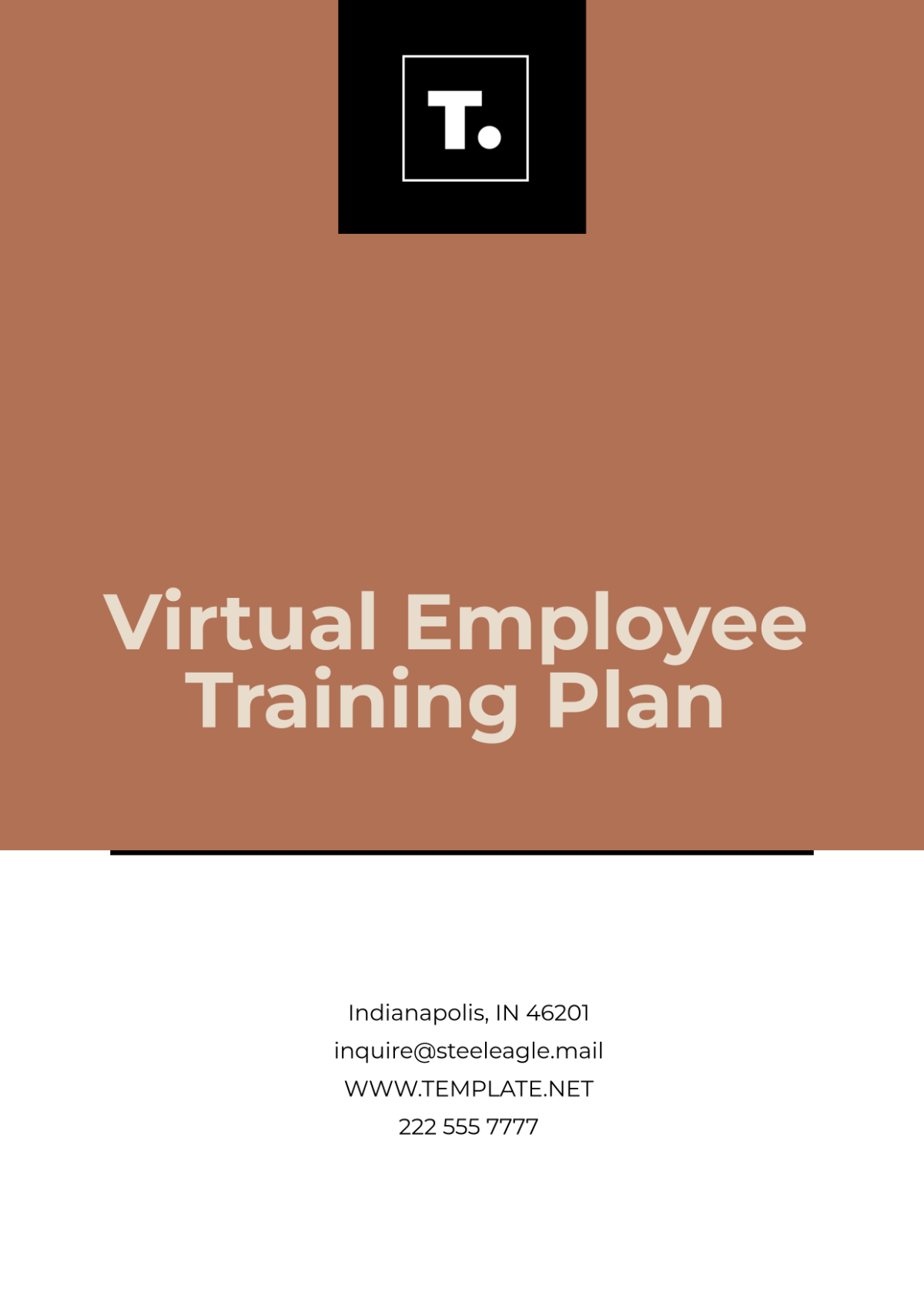 Virtual Employee Training Plan Template