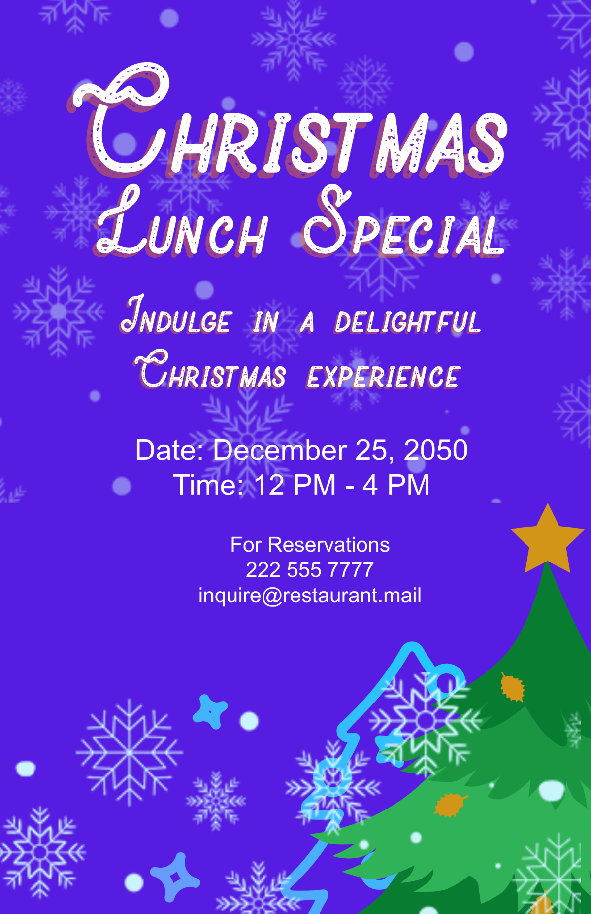 Christmas Lunch Poster Template - Download | Template.net