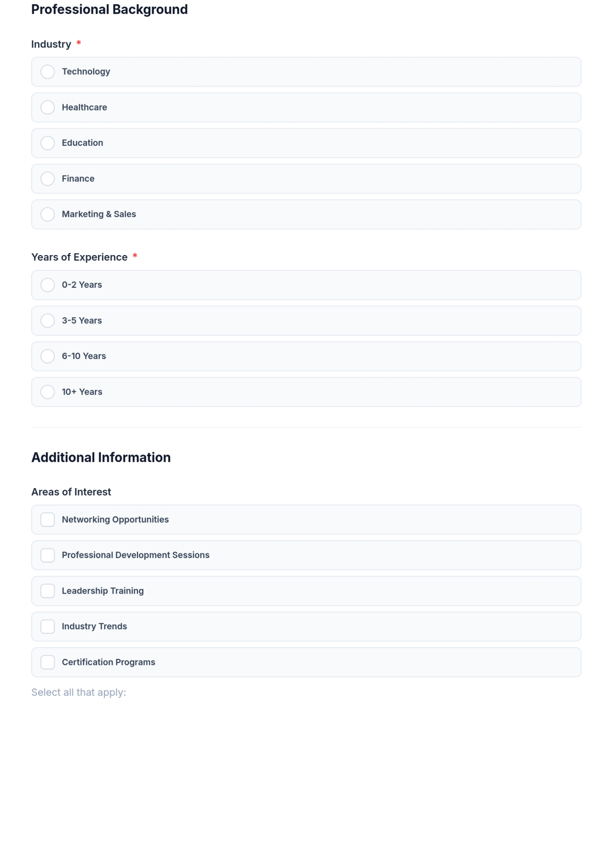 Free Professional Event Registration Form Template & AI Maker Free Professional Event Registration Form Template & AI Maker