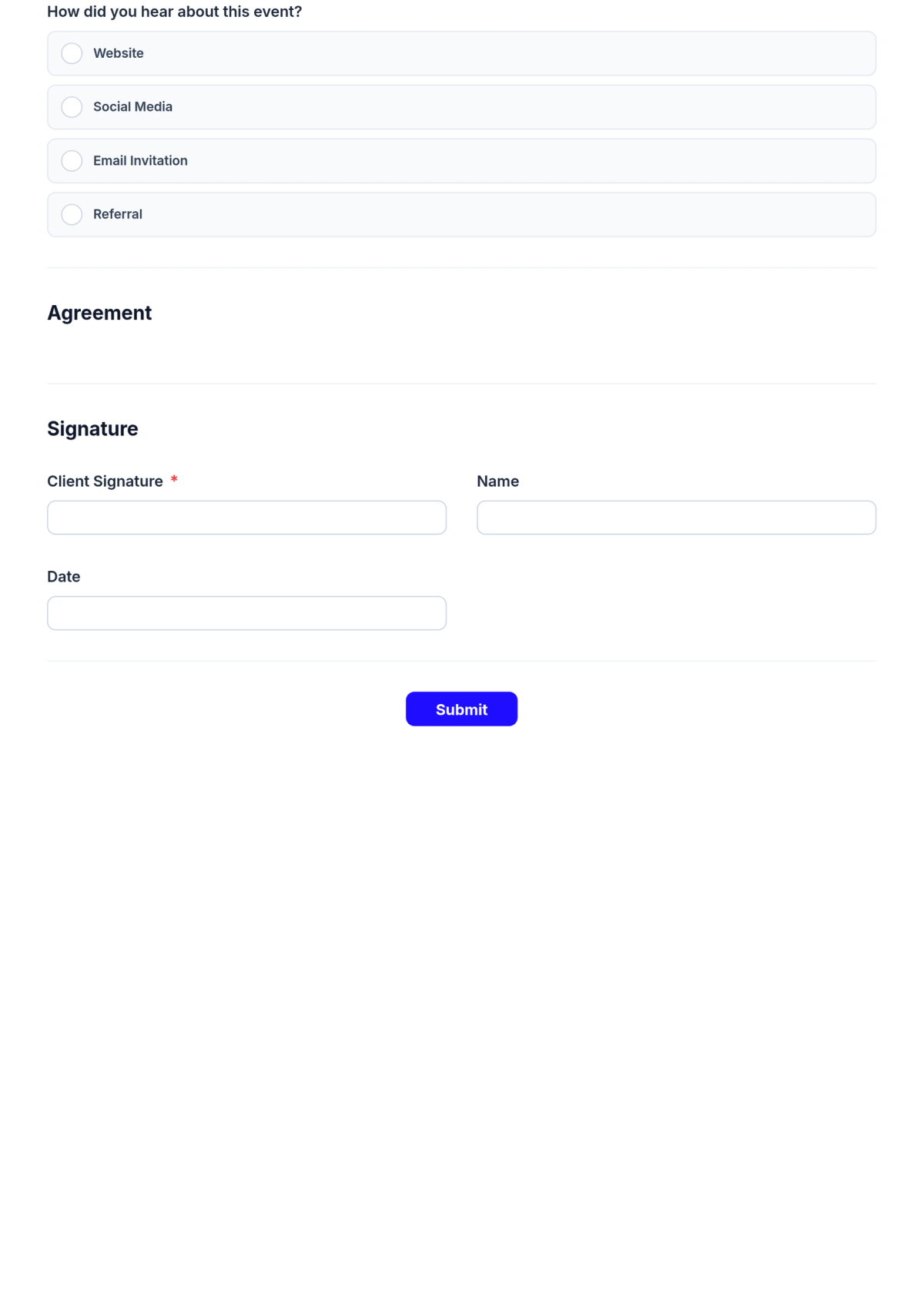Free Professional Event Registration Form Template & AI Maker Free Professional Event Registration Form Template & AI Maker