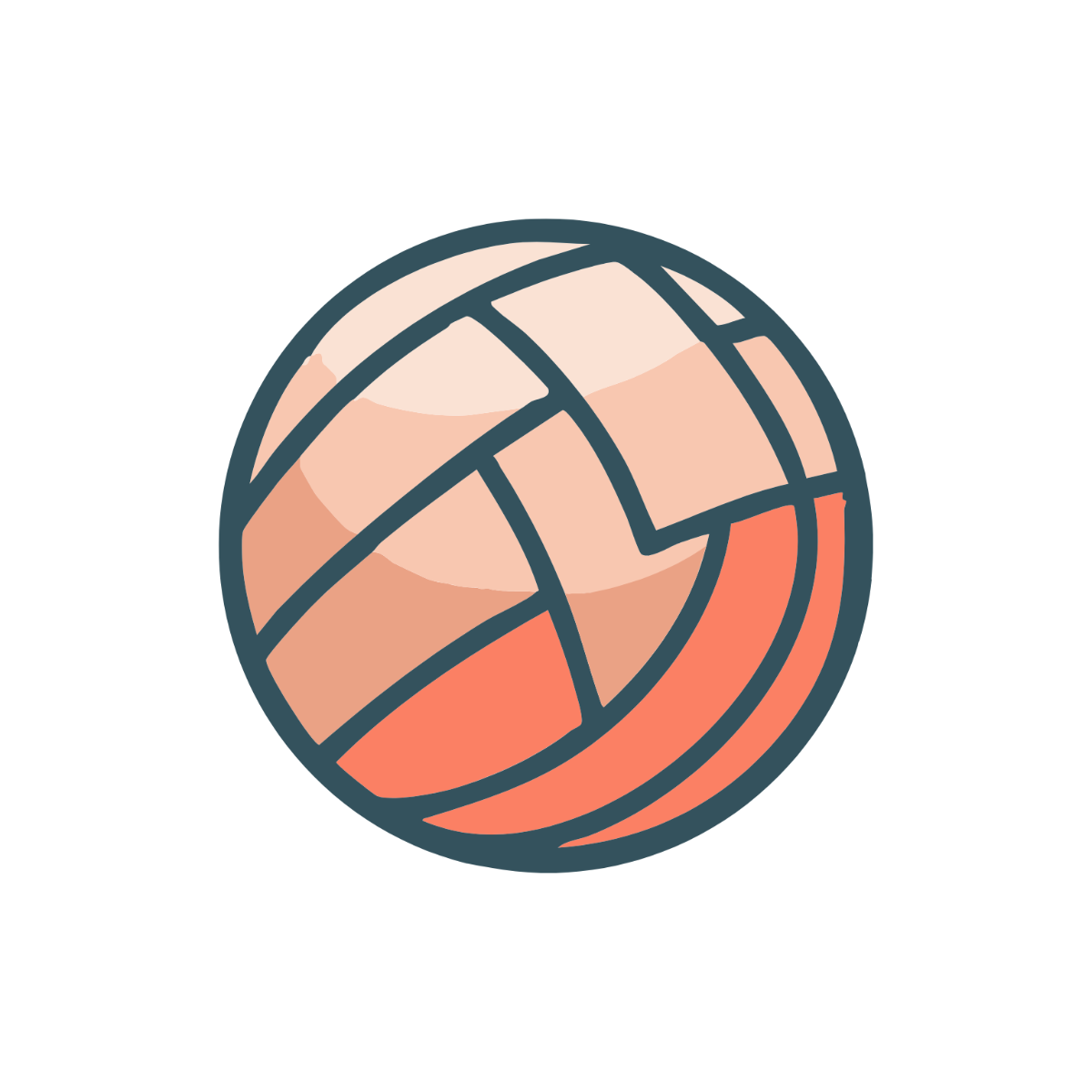 Retro Volleyball Clipart