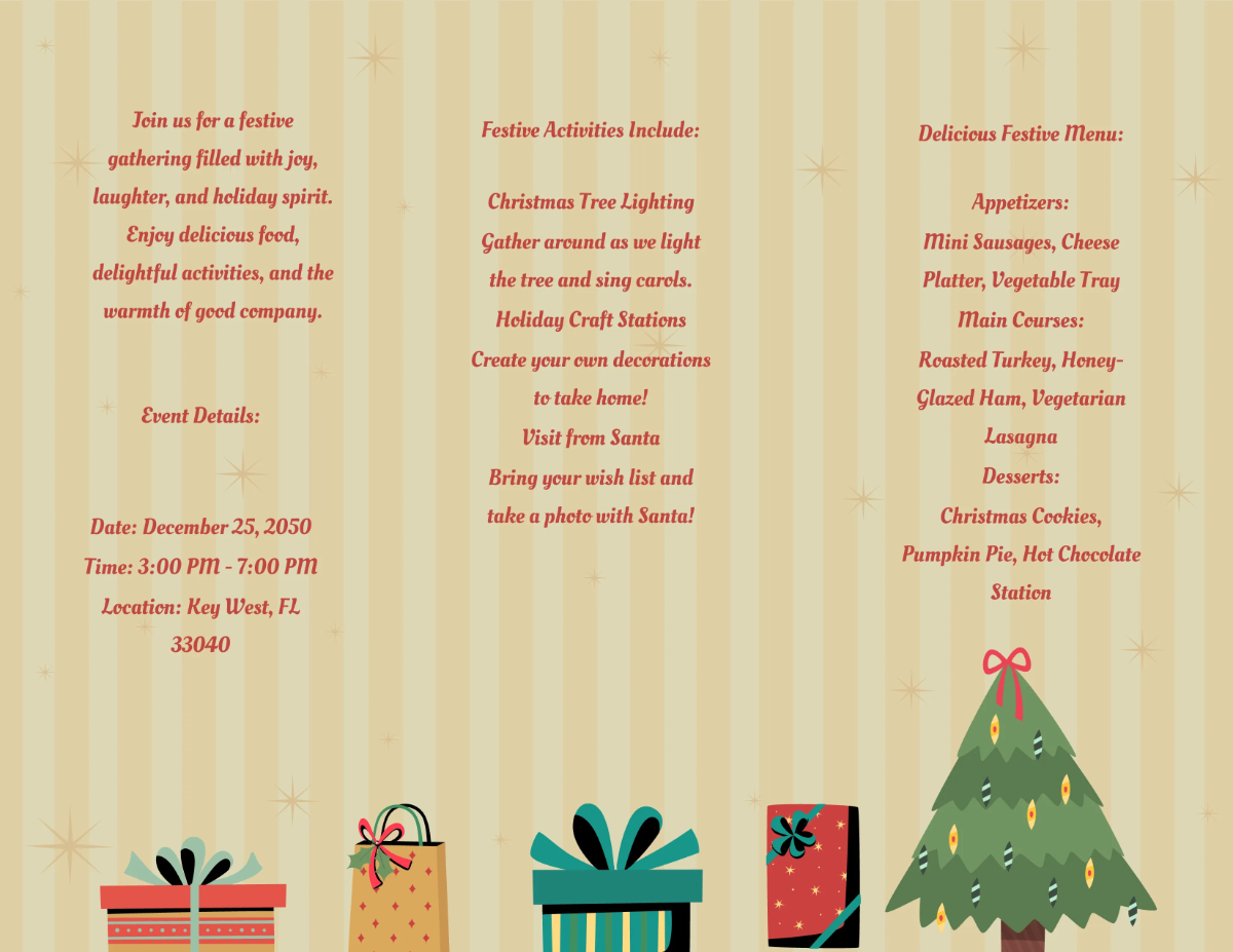 Free Vintage Christmas Brochure Template to Edit Online