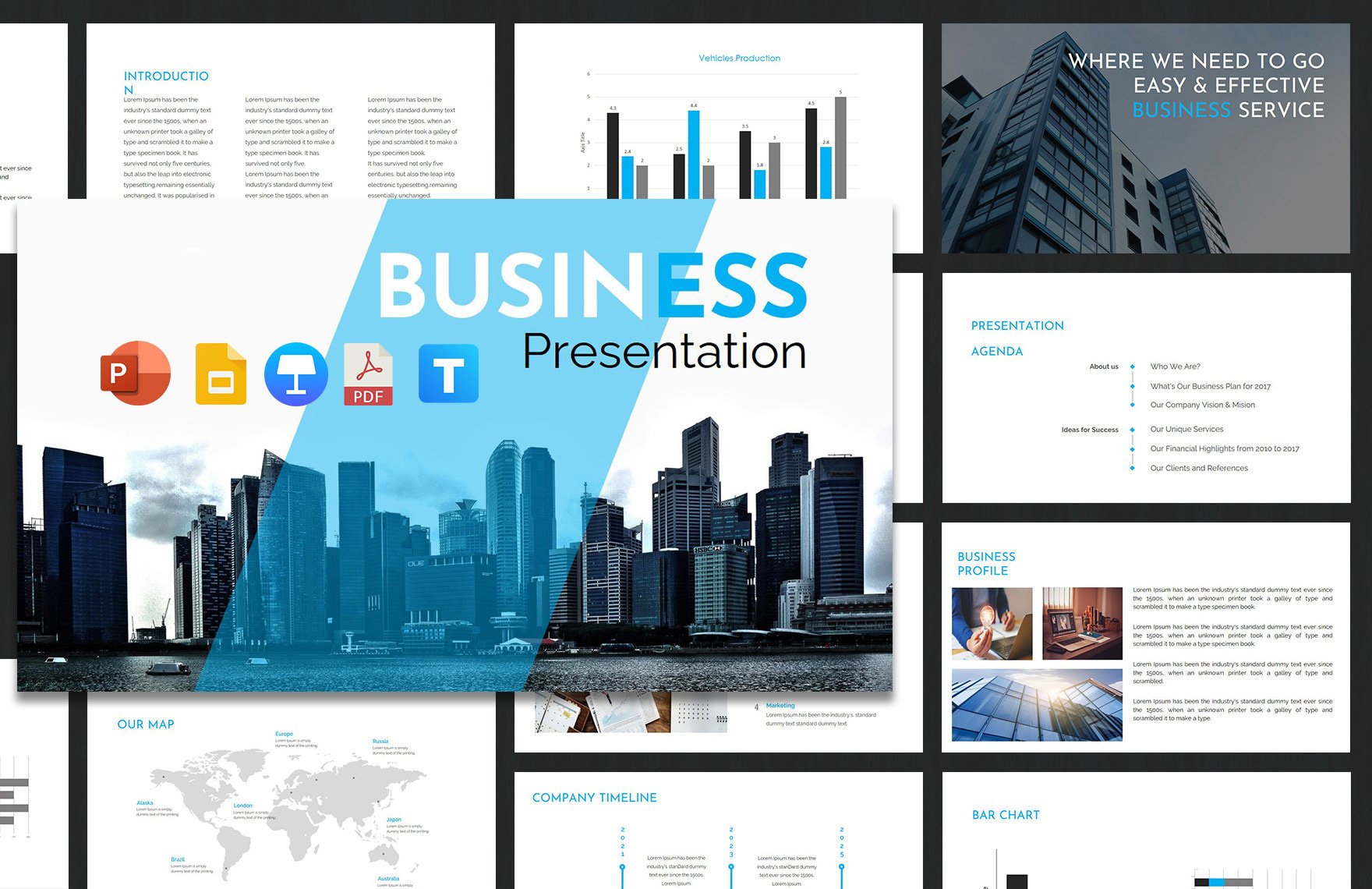 Business Template in PDF, PowerPoint, Google Slides, Apple Keynote