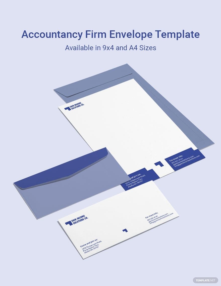 Accountancy Firm Envelope Template