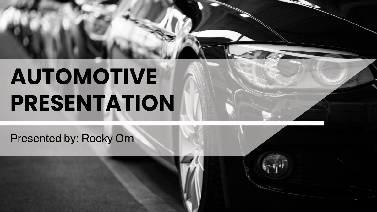 Automotive Presentation Template - Download | Template.net