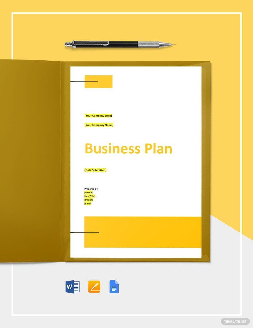 Database Software Business Plan Template