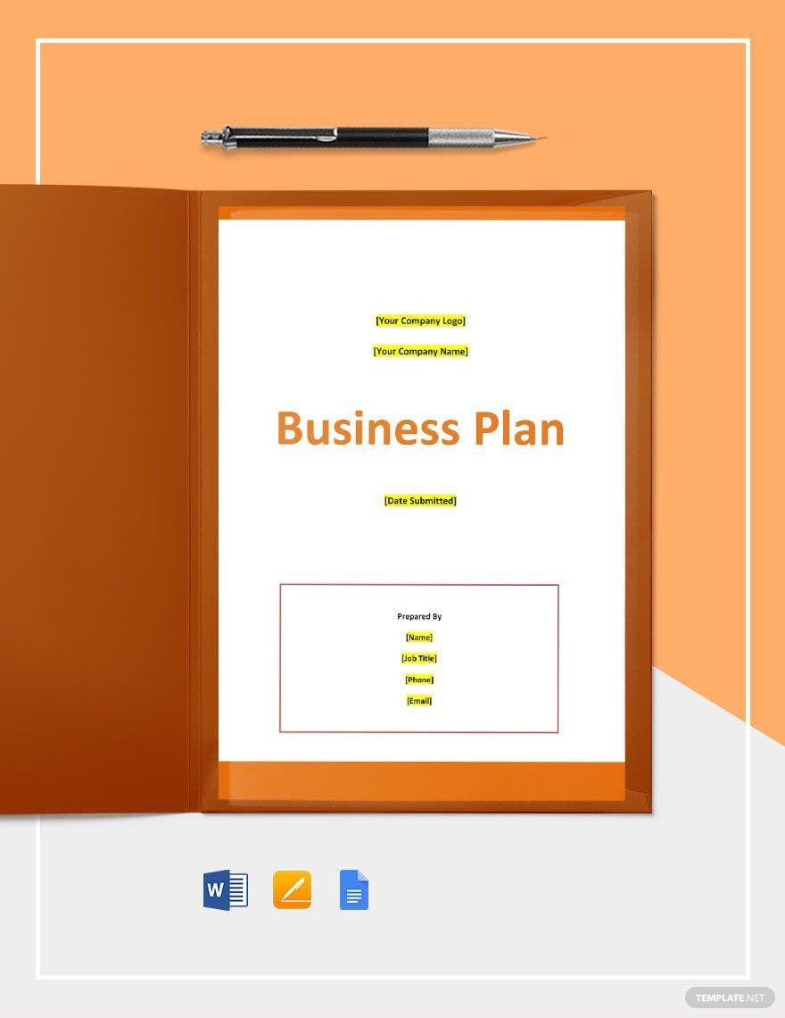 Software Testing Business Plan Template