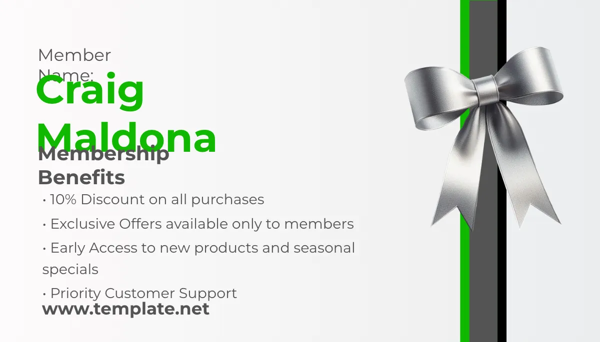 Free Food and Beverage Membership Card Template to Edit Online