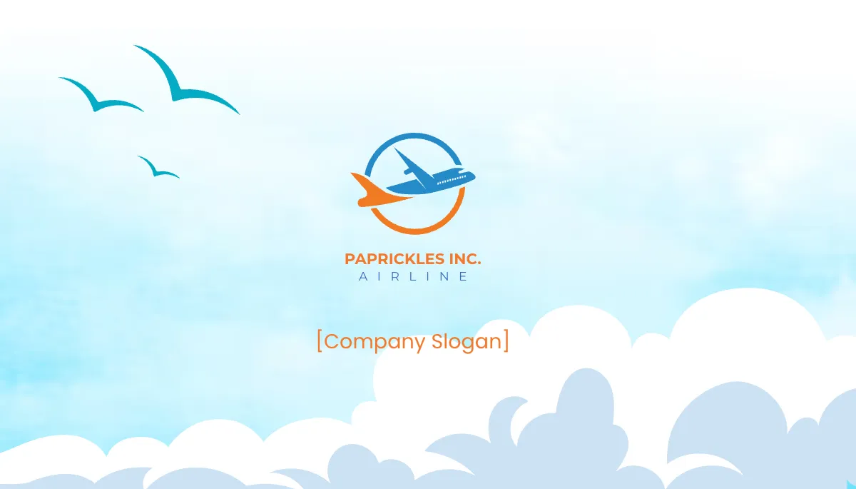 Free Airline Business Card Template to Edit Online