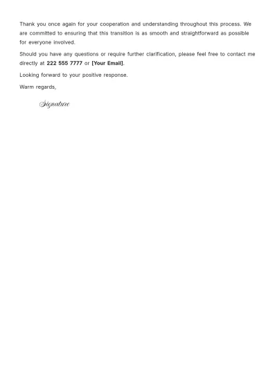 Free Property Settlement Letter Template to Edit Online