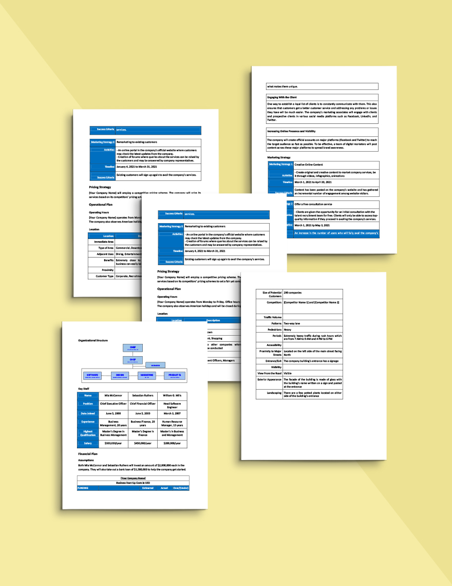 IT Contractor Business Plan Template