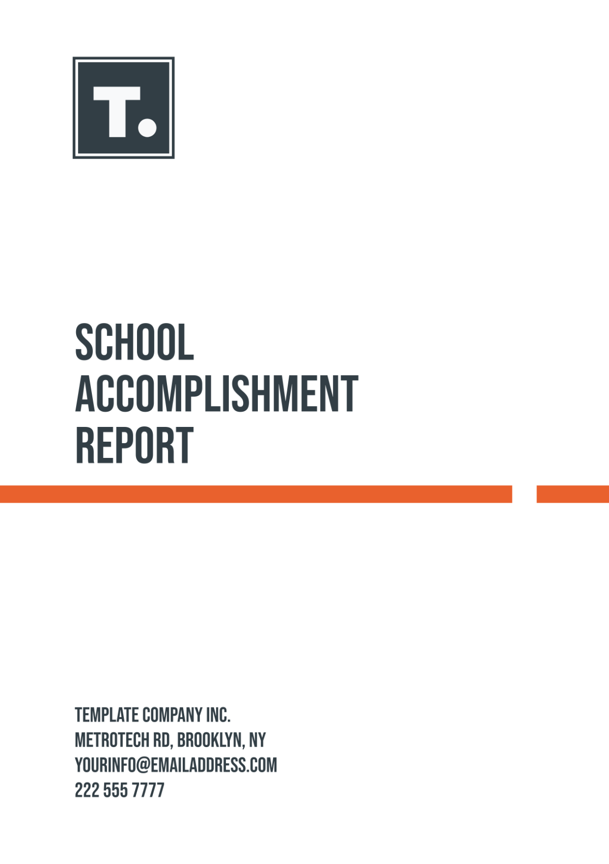 School Accomplishment Report Template - Edit Online & Download