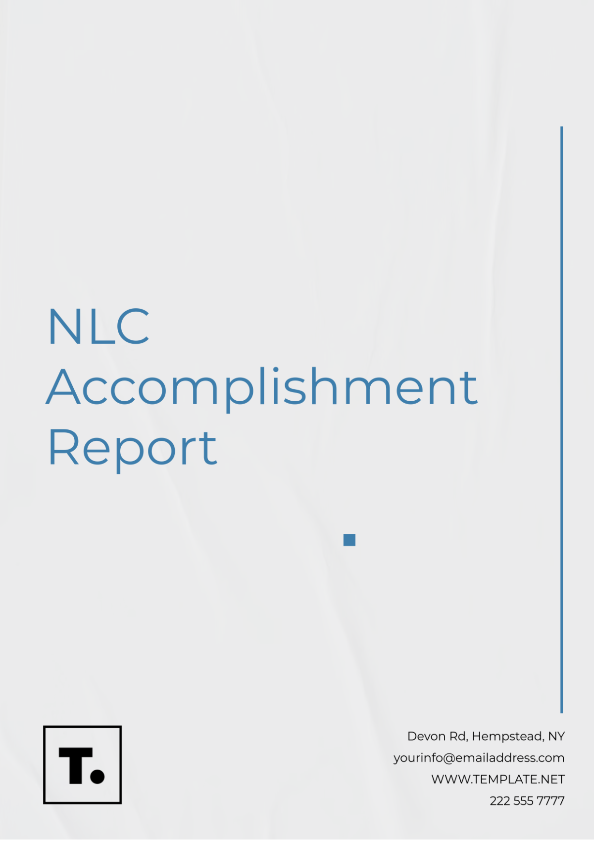 NLC Accomplishment Report Template