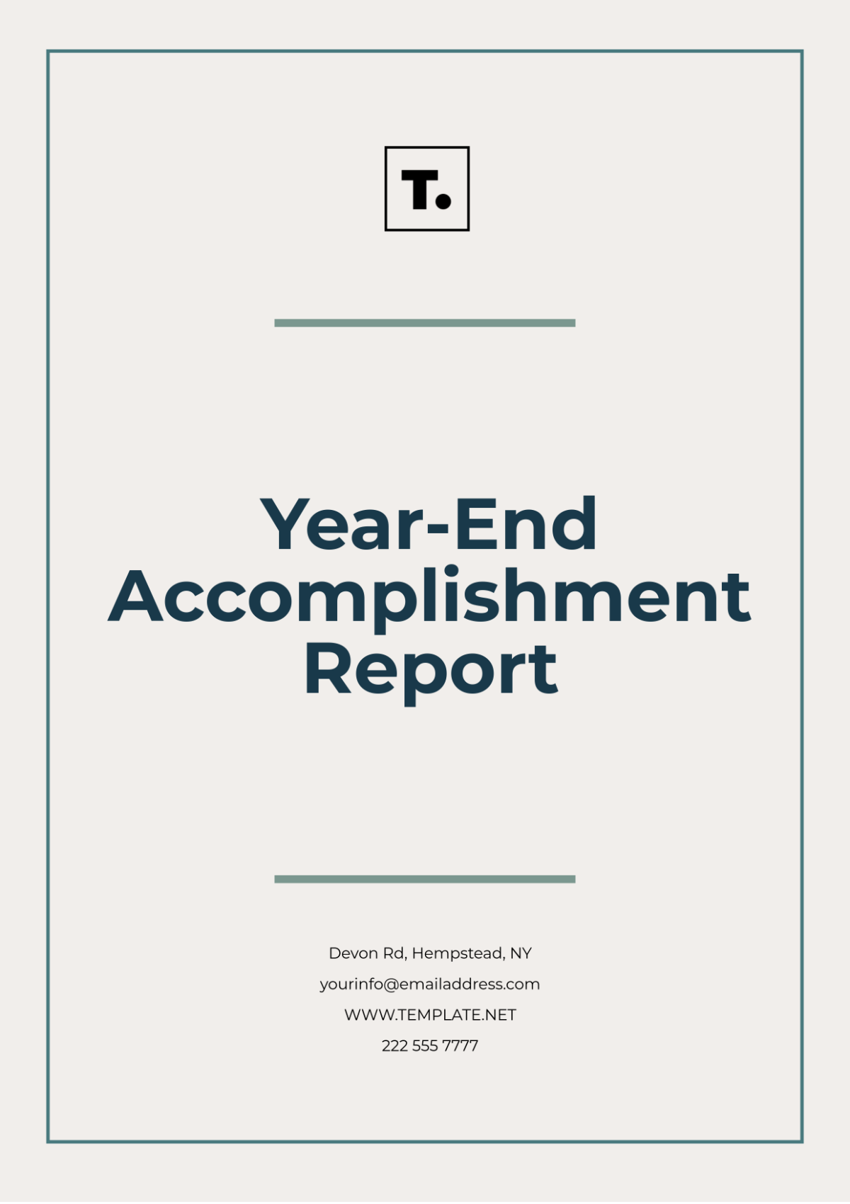 Year-End Accomplishment Report Template - Edit Online & Download