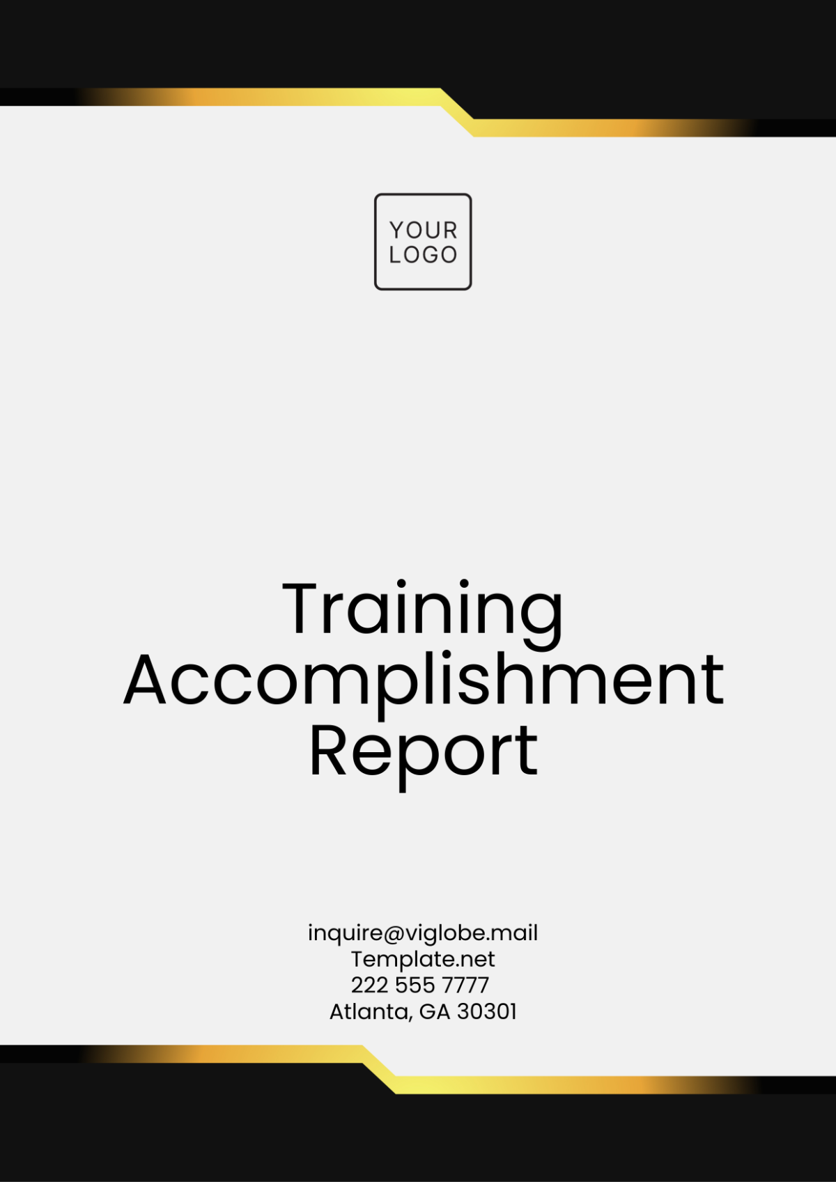 Training Accomplishment Report Template - Edit Online & Download