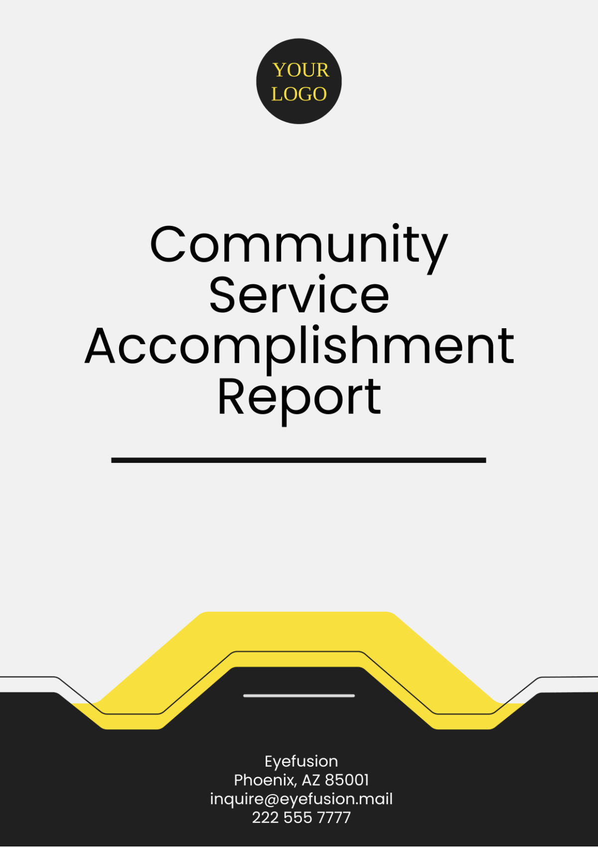 Community Service Accomplishment Report Template - Edit Online & Download