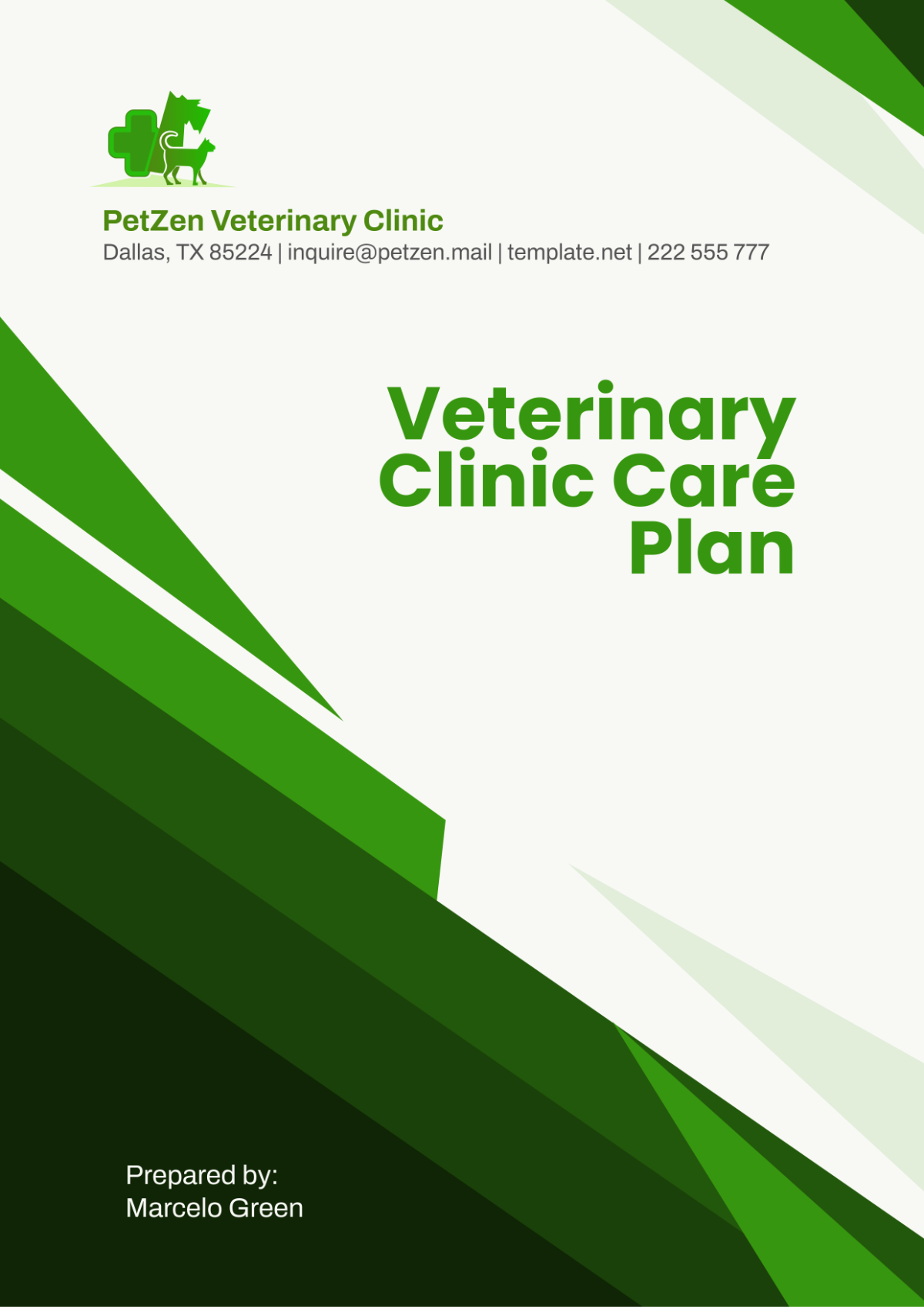 Veterinary Clinic Care Plan Template - Edit Online & Download