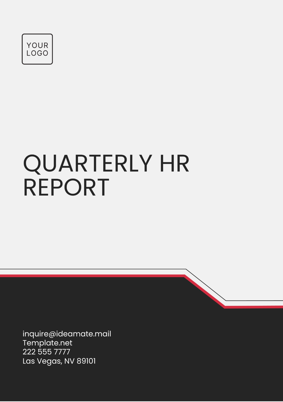 Quarterly HR Report Outline Template - Edit Online & Download