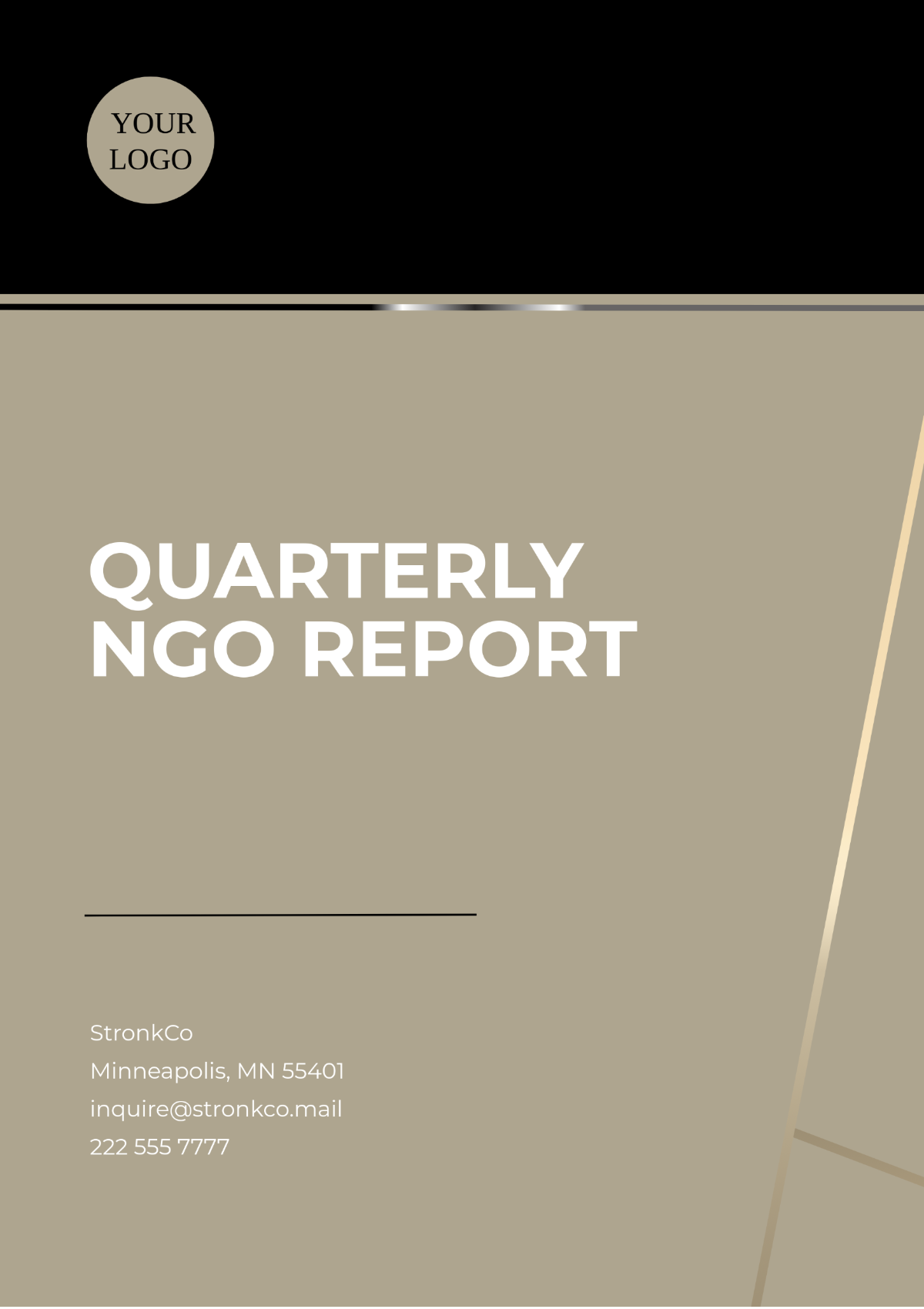 Quarterly NGO Report Template