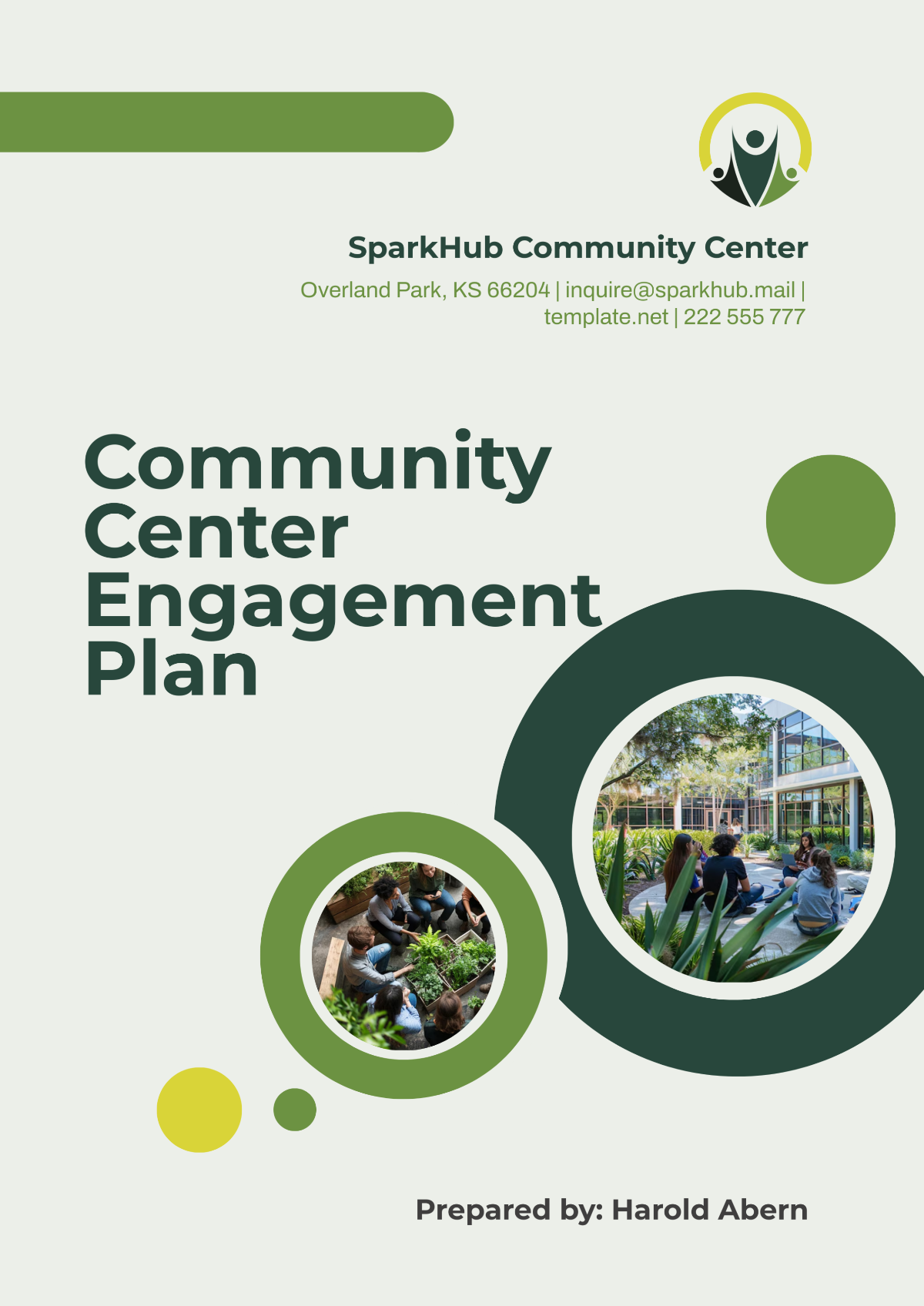 Community Center Engagement Plan Template