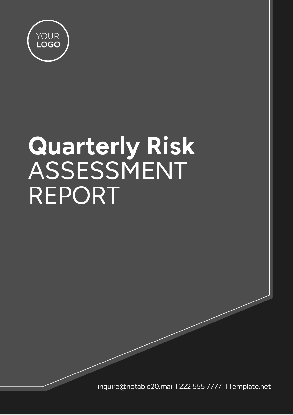 Quarterly Risk Assessment Report Template