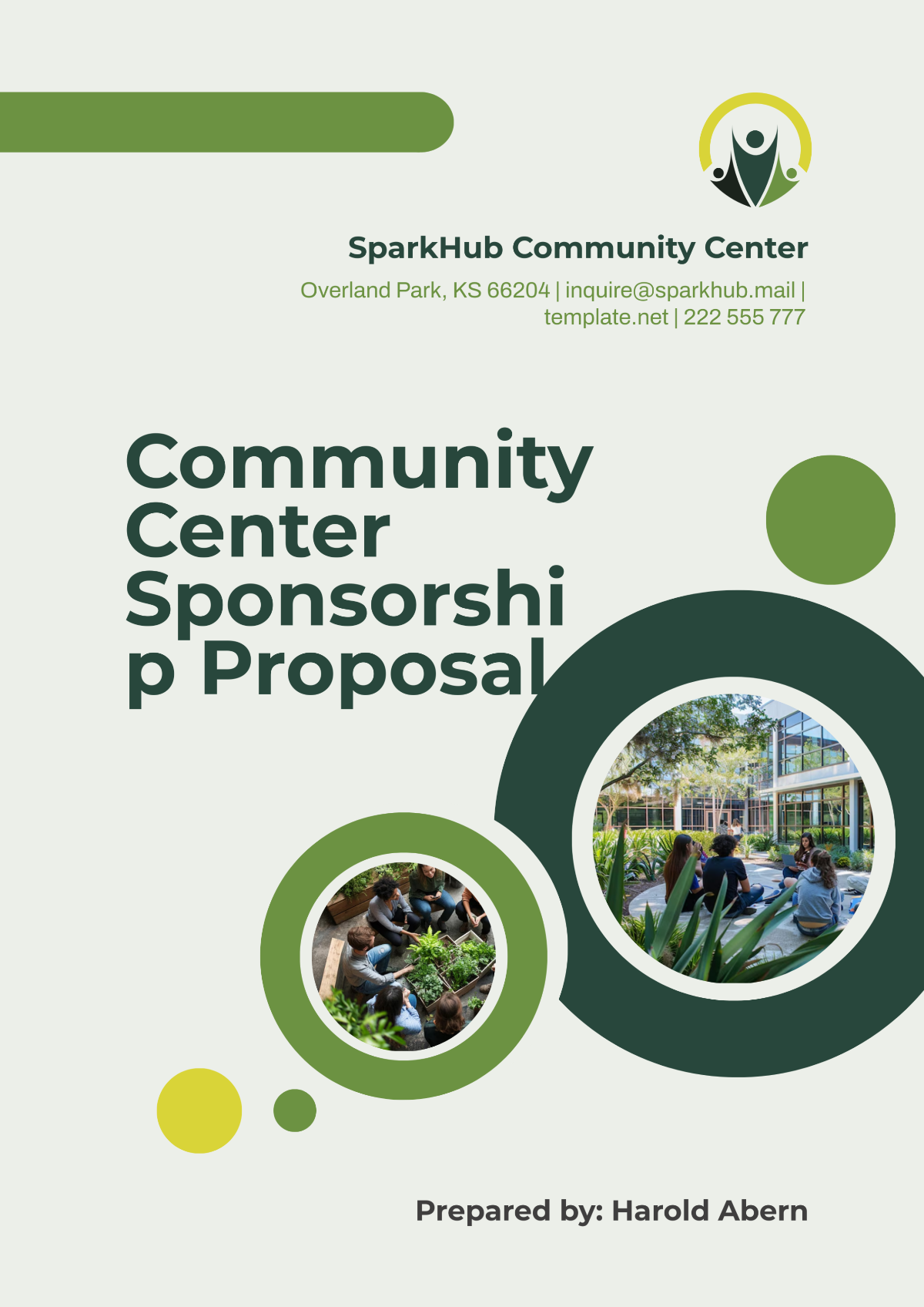 Community Center Sponsorship Proposal Template