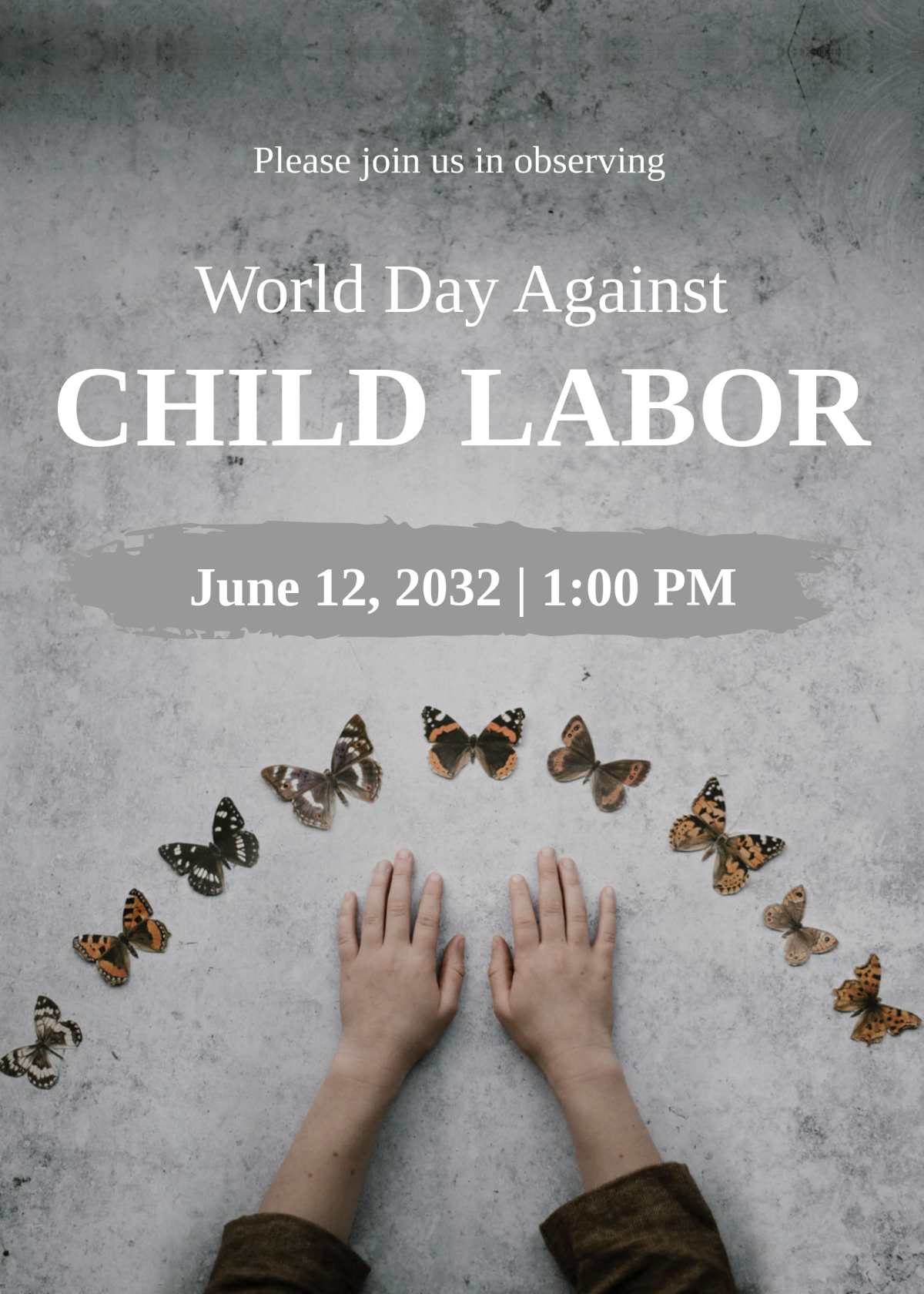 World Day Against Child Labour Invitation