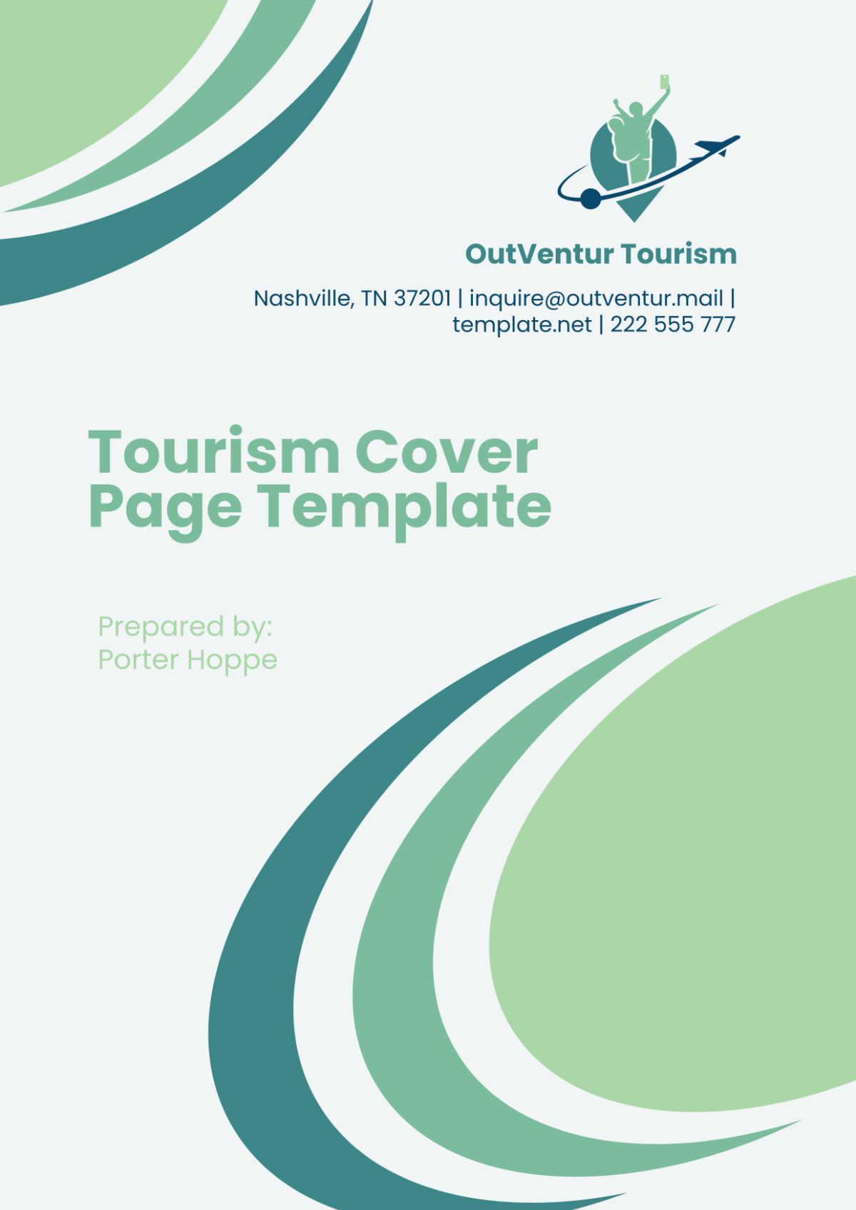 Tourism Cover Page Template - Edit Online & Download