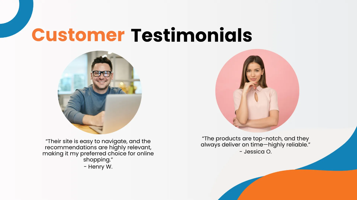 Free E-Commerce Presentation Template to Edit Online