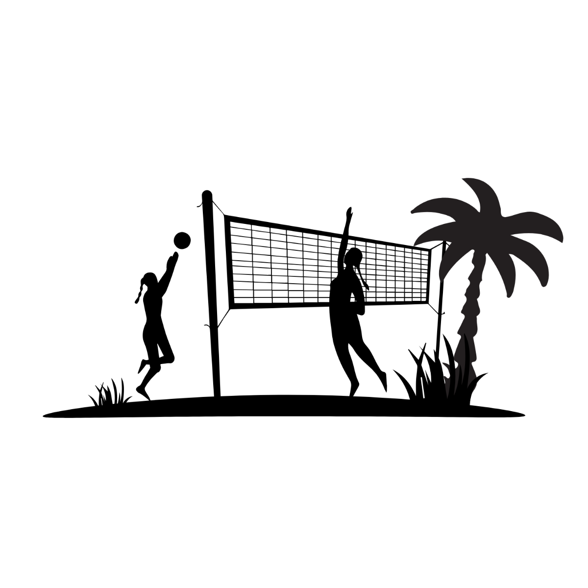 Beach Volleyball Beach Volleyball Clipart | Template.net