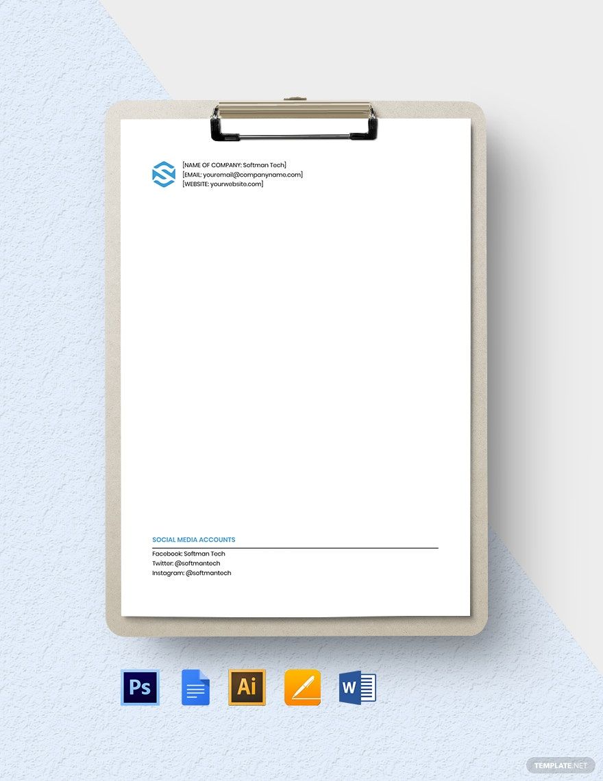 Software Solutions Stationery Template