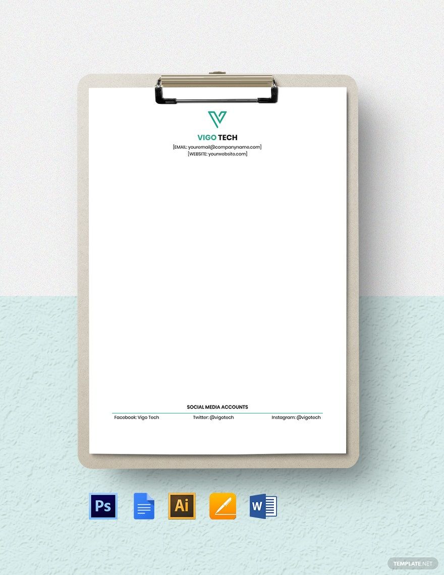 Software Company Stationery Template