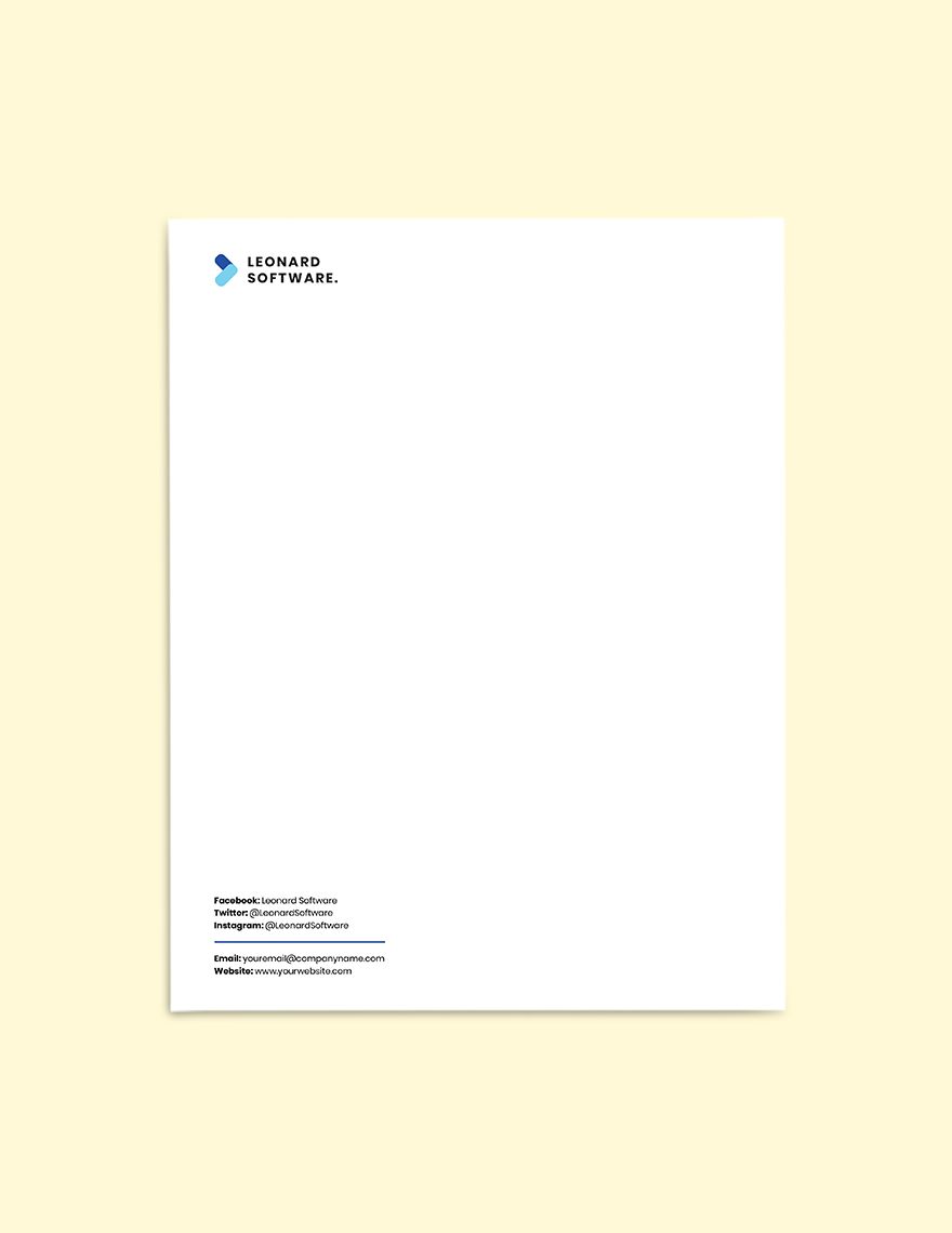 Software Startup Stationery Template