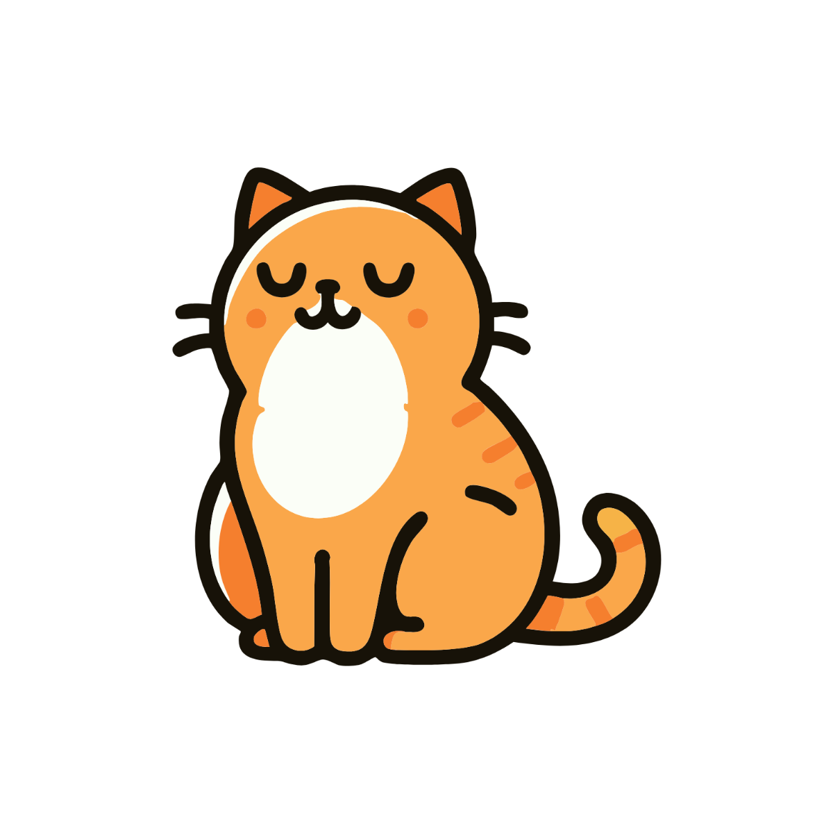 Simple Cat Clipart - Edit Online | Template.net