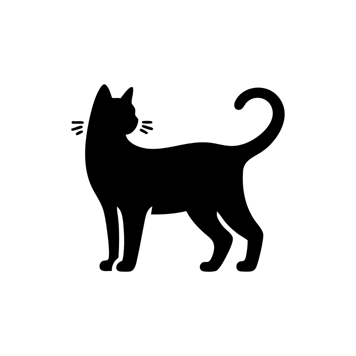 Cat Silhouette Clipart - Edit Online | Template.net