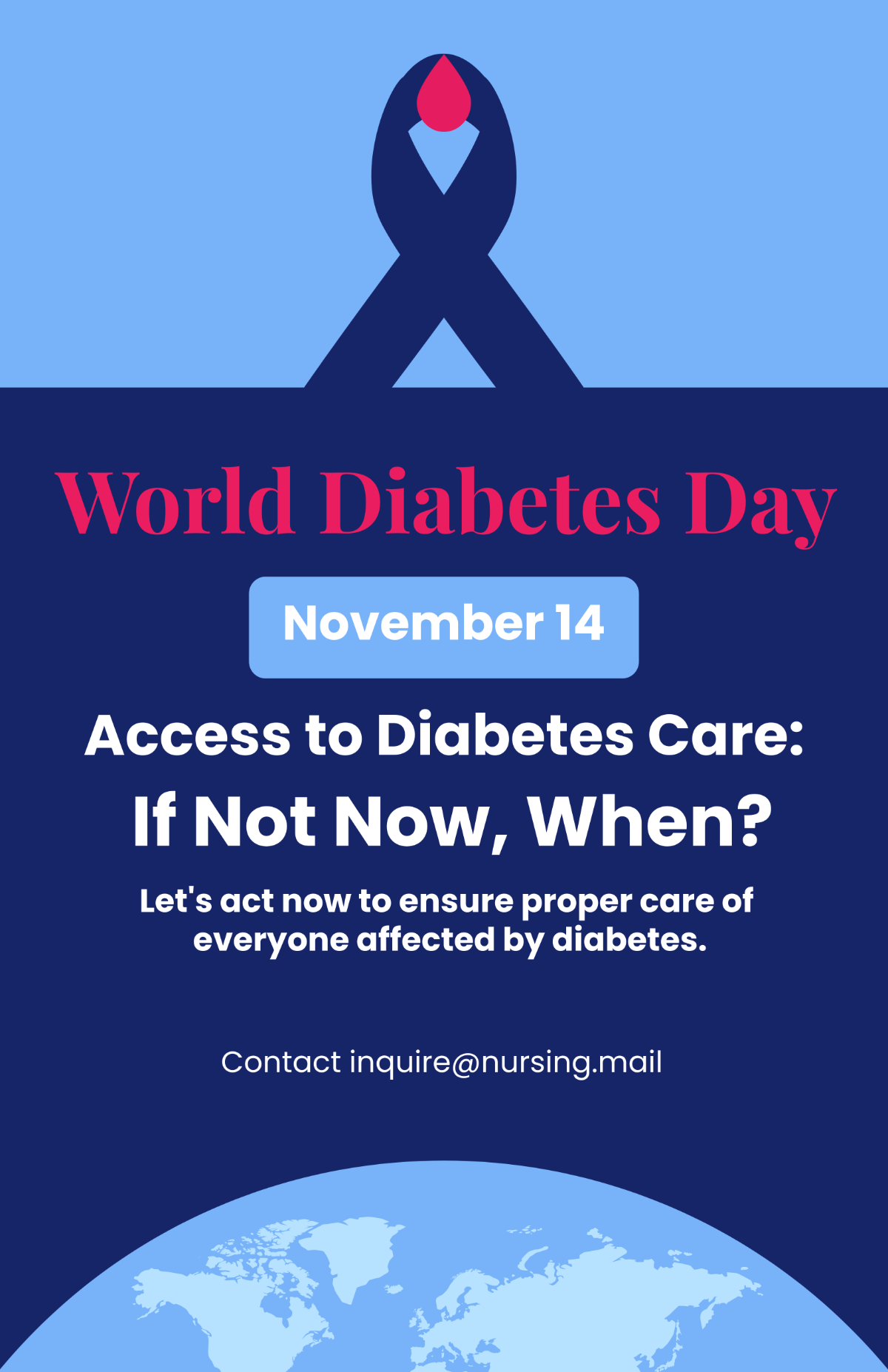 Printable World Diabetes Day Poster