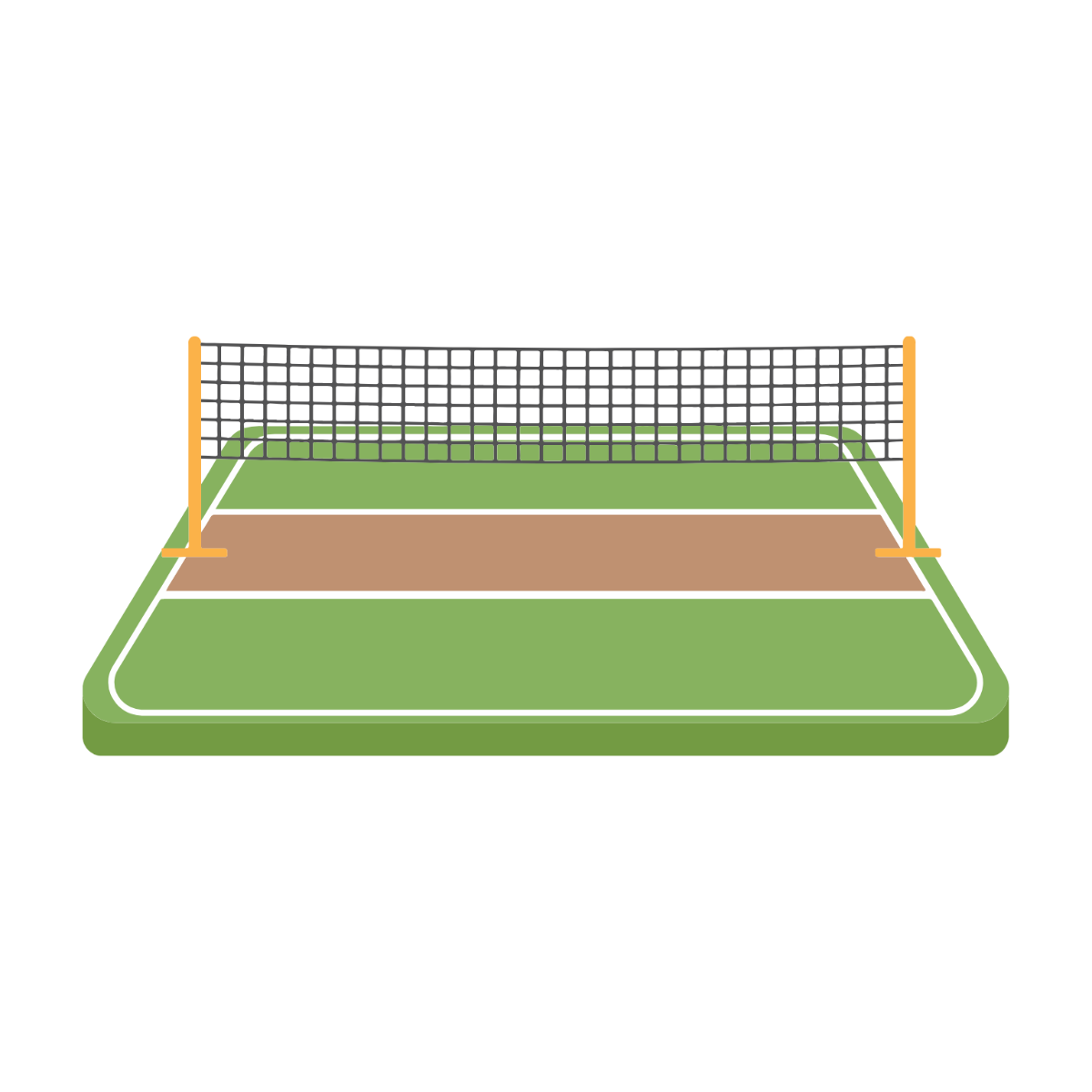 Volleyball Court Clipart