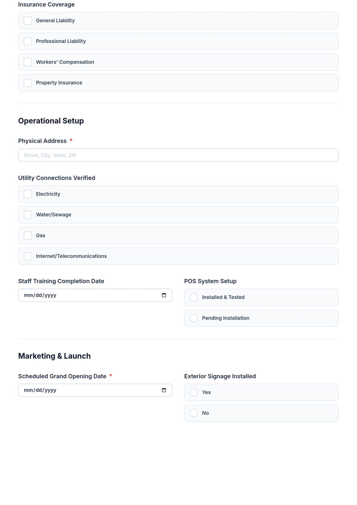 Free Sample Business Opening Checklist Template & AI Maker Free Sample Business Opening Checklist Template & AI Maker